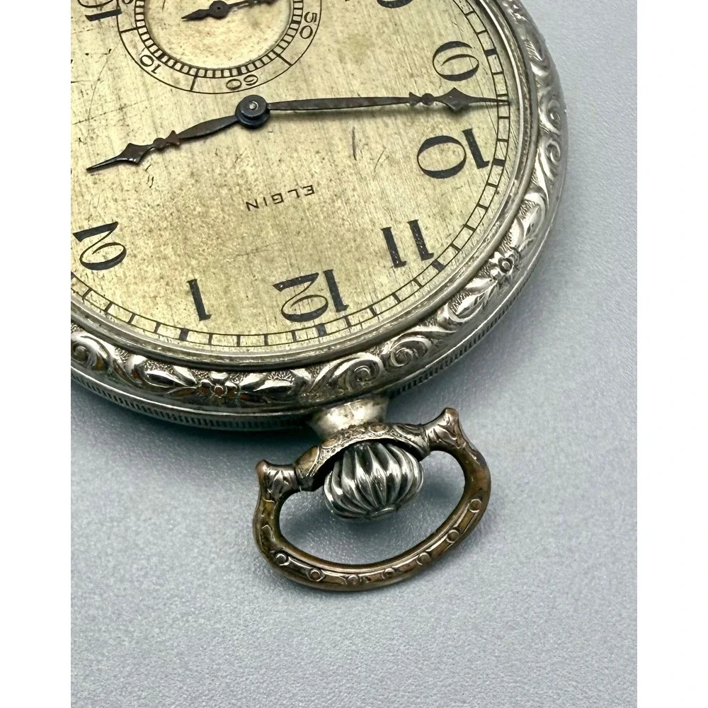 Vintage Elgin Pocket Watch Philadelphia Victory Case Non Working Parts Repair